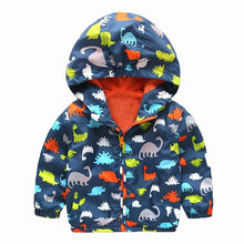 Load image into Gallery viewer, COOTELILI 80-120cm Spring Autumn Dinosaur Windbreaker Kids Jacket Boys Outerwear Coat Hooded Baby Clothing For Boys