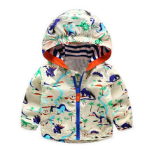 Load image into Gallery viewer, COOTELILI 80-120cm Spring Autumn Dinosaur Windbreaker Kids Jacket Boys Outerwear Coat Hooded Baby Clothing For Boys