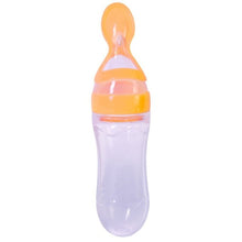 Load image into Gallery viewer, Newborn Baby Squeezing Feeding Bottle Silicone Training Rice Spoon Infant Cereal Food Supplement Feeder Safe Tableware Tools