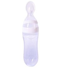 Load image into Gallery viewer, Newborn Baby Squeezing Feeding Bottle Silicone Training Rice Spoon Infant Cereal Food Supplement Feeder Safe Tableware Tools
