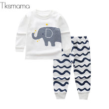 Load image into Gallery viewer, 2019 Winter Baby Boy Clothing Sets Elephant Boys Clothes Infant Sweatshirt + Pants Suit ZJS00014