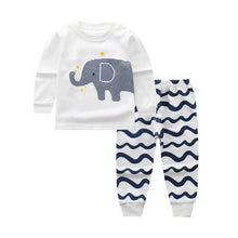 Load image into Gallery viewer, 2019 Winter Baby Boy Clothing Sets Elephant Boys Clothes Infant Sweatshirt + Pants Suit ZJS00014