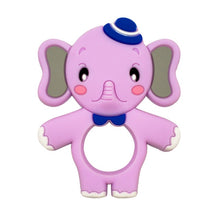 Load image into Gallery viewer, Food Grade Silicone Teethers DIY Animal Koala Baby Ring Teether Infant Baby Silicone Chew Charms Kids Teething Gift Toddler Toys
