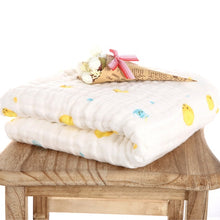 Load image into Gallery viewer, Muslin Swaddle Baby Blankets Swaddling 100% Cotton Swaddle Wrap for Newborn Babies 6 Layer Bath Towel Blanket Baby Bedding