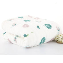 Load image into Gallery viewer, Muslin Swaddle Baby Blankets Swaddling 100% Cotton Swaddle Wrap for Newborn Babies 6 Layer Bath Towel Blanket Baby Bedding