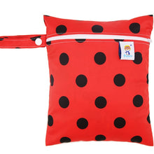 Load image into Gallery viewer, Waterproof Reusable Wet Bag Printed Pocket Nappy Bags PUL Travel Wet Dry Bags Mini Size 25x20cm Diaper Bag