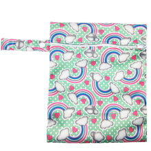 Load image into Gallery viewer, Waterproof Reusable Wet Bag Printed Pocket Nappy Bags PUL Travel Wet Dry Bags Mini Size 25x20cm Diaper Bag