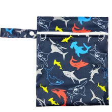 Load image into Gallery viewer, Waterproof Reusable Wet Bag Printed Pocket Nappy Bags PUL Travel Wet Dry Bags Mini Size 25x20cm Diaper Bag