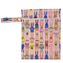 Load image into Gallery viewer, Waterproof Reusable Wet Bag Printed Pocket Nappy Bags PUL Travel Wet Dry Bags Mini Size 25x20cm Diaper Bag