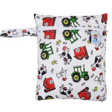 Load image into Gallery viewer, Waterproof Reusable Wet Bag Printed Pocket Nappy Bags PUL Travel Wet Dry Bags Mini Size 25x20cm Diaper Bag