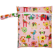 Load image into Gallery viewer, Waterproof Reusable Wet Bag Printed Pocket Nappy Bags PUL Travel Wet Dry Bags Mini Size 25x20cm Diaper Bag