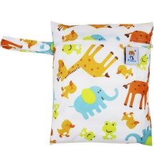 Load image into Gallery viewer, Waterproof Reusable Wet Bag Printed Pocket Nappy Bags PUL Travel Wet Dry Bags Mini Size 25x20cm Diaper Bag