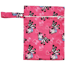 Load image into Gallery viewer, Waterproof Reusable Wet Bag Printed Pocket Nappy Bags PUL Travel Wet Dry Bags Mini Size 25x20cm Diaper Bag