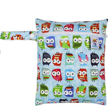 Load image into Gallery viewer, Waterproof Reusable Wet Bag Printed Pocket Nappy Bags PUL Travel Wet Dry Bags Mini Size 25x20cm Diaper Bag