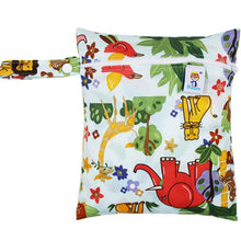 Load image into Gallery viewer, Waterproof Reusable Wet Bag Printed Pocket Nappy Bags PUL Travel Wet Dry Bags Mini Size 25x20cm Diaper Bag