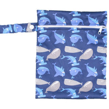Load image into Gallery viewer, Waterproof Reusable Wet Bag Printed Pocket Nappy Bags PUL Travel Wet Dry Bags Mini Size 25x20cm Diaper Bag