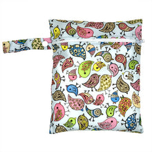 Load image into Gallery viewer, Waterproof Reusable Wet Bag Printed Pocket Nappy Bags PUL Travel Wet Dry Bags Mini Size 25x20cm Diaper Bag