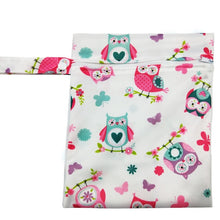 Load image into Gallery viewer, Waterproof Reusable Wet Bag Printed Pocket Nappy Bags PUL Travel Wet Dry Bags Mini Size 25x20cm Diaper Bag