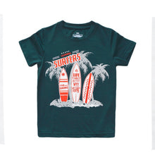 Load image into Gallery viewer, BINIDUCKLING Boys Children Summer O-Neck Print Short Sleeve T-Shirt Top Pants Sets Beach Kid Baby Cotton Cartoon Sets
