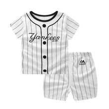 Load image into Gallery viewer, Baby Boy Clothes Summer 2019 Newborn Baby Boys Clothes Set Cotton Baby Clothing Suit (Shirt+Pants) Plaid Infant Clothes Set