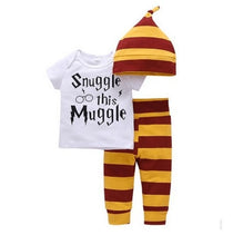 Load image into Gallery viewer, Newborn Baby Boys Girls Clothing 2018 Summer Snuggle This MuggleTops Harri Potter T-shirt + Pants Infant Toddle kids Outfit Set