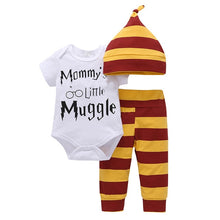 Load image into Gallery viewer, Newborn Baby Boys Girls Clothing 2018 Summer Snuggle This MuggleTops Harri Potter T-shirt + Pants Infant Toddle kids Outfit Set