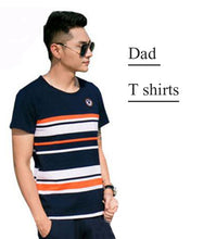 Load image into Gallery viewer, Family Matching Outfits 2019 Summer Fashion Striped T-shirt Outfits Mother And Daughter Dresses Father Son Baby Boy Girl Clothes