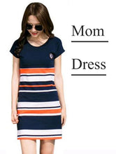 Load image into Gallery viewer, Family Matching Outfits 2019 Summer Fashion Striped T-shirt Outfits Mother And Daughter Dresses Father Son Baby Boy Girl Clothes