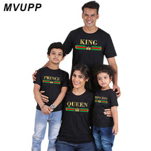 Load image into Gallery viewer, Casual princess dress mother and daughter family matching outfits looks t shirt daddy mom baby girl clothes Lady Clothing Cotton