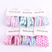 Load image into Gallery viewer, Fashion 6PCS/Lot Girls Cute Color Hair Band Pink Print Dot Lovely Elastic Headband Good Quality Hair Holder Tie Gum