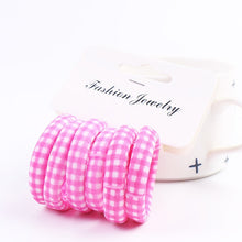 Load image into Gallery viewer, Fashion 6PCS/Lot Girls Cute Color Hair Band Pink Print Dot Lovely Elastic Headband Good Quality Hair Holder Tie Gum