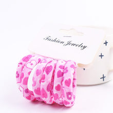 Load image into Gallery viewer, Fashion 6PCS/Lot Girls Cute Color Hair Band Pink Print Dot Lovely Elastic Headband Good Quality Hair Holder Tie Gum