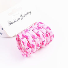 Load image into Gallery viewer, Fashion 6PCS/Lot Girls Cute Color Hair Band Pink Print Dot Lovely Elastic Headband Good Quality Hair Holder Tie Gum