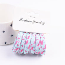 Load image into Gallery viewer, Fashion 6PCS/Lot Girls Cute Color Hair Band Pink Print Dot Lovely Elastic Headband Good Quality Hair Holder Tie Gum
