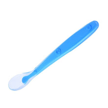 Load image into Gallery viewer, baby spoons feeding dishes Tableware for children flatware cutlery colher spoon silicone tools-for-patchwork lot soup ladle