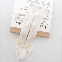 Load image into Gallery viewer, YWHUANSEN 0-6 Yrs Children Spring Autumn Winter Bowknot Tights Cotton Baby Girls Pantyhose Kids Infant Knitted Collant Tights