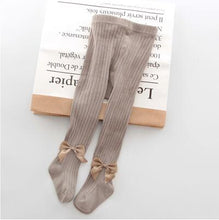 Load image into Gallery viewer, YWHUANSEN 0-6 Yrs Children Spring Autumn Winter Bowknot Tights Cotton Baby Girls Pantyhose Kids Infant Knitted Collant Tights