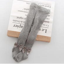 Load image into Gallery viewer, YWHUANSEN 0-6 Yrs Children Spring Autumn Winter Bowknot Tights Cotton Baby Girls Pantyhose Kids Infant Knitted Collant Tights
