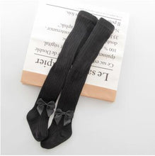 Load image into Gallery viewer, YWHUANSEN 0-6 Yrs Children Spring Autumn Winter Bowknot Tights Cotton Baby Girls Pantyhose Kids Infant Knitted Collant Tights