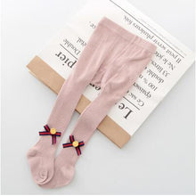Load image into Gallery viewer, YWHUANSEN 0-6 Yrs Children Spring Autumn Winter Bowknot Tights Cotton Baby Girls Pantyhose Kids Infant Knitted Collant Tights