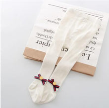 Load image into Gallery viewer, YWHUANSEN 0-6 Yrs Children Spring Autumn Winter Bowknot Tights Cotton Baby Girls Pantyhose Kids Infant Knitted Collant Tights