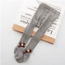 Load image into Gallery viewer, YWHUANSEN 0-6 Yrs Children Spring Autumn Winter Bowknot Tights Cotton Baby Girls Pantyhose Kids Infant Knitted Collant Tights