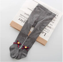 Load image into Gallery viewer, YWHUANSEN 0-6 Yrs Children Spring Autumn Winter Bowknot Tights Cotton Baby Girls Pantyhose Kids Infant Knitted Collant Tights
