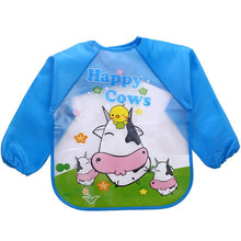 Load image into Gallery viewer, 2018 Baby Bibs Infant Burp Cloths Toddler Scarf Feeding Smock Long Sleeve Waterproof Coverall Animals Baby Feeding Accessories