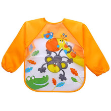 Load image into Gallery viewer, 2018 Baby Bibs Infant Burp Cloths Toddler Scarf Feeding Smock Long Sleeve Waterproof Coverall Animals Baby Feeding Accessories