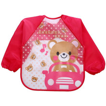 Load image into Gallery viewer, 2018 Baby Bibs Infant Burp Cloths Toddler Scarf Feeding Smock Long Sleeve Waterproof Coverall Animals Baby Feeding Accessories