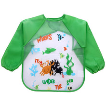Load image into Gallery viewer, 2018 Baby Bibs Infant Burp Cloths Toddler Scarf Feeding Smock Long Sleeve Waterproof Coverall Animals Baby Feeding Accessories