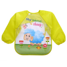 Load image into Gallery viewer, 2018 Baby Bibs Infant Burp Cloths Toddler Scarf Feeding Smock Long Sleeve Waterproof Coverall Animals Baby Feeding Accessories