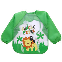 Load image into Gallery viewer, 2018 Baby Bibs Infant Burp Cloths Toddler Scarf Feeding Smock Long Sleeve Waterproof Coverall Animals Baby Feeding Accessories