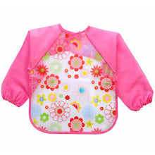 Load image into Gallery viewer, 2018 Baby Bibs Infant Burp Cloths Toddler Scarf Feeding Smock Long Sleeve Waterproof Coverall Animals Baby Feeding Accessories